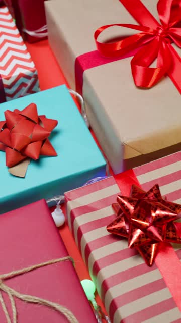 Christmas Gifts with Twinkling Lights.