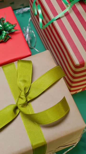 Christmas Gifts in Kraft Wrapping.