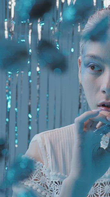 Winter fashion cold looking woman, concept video.