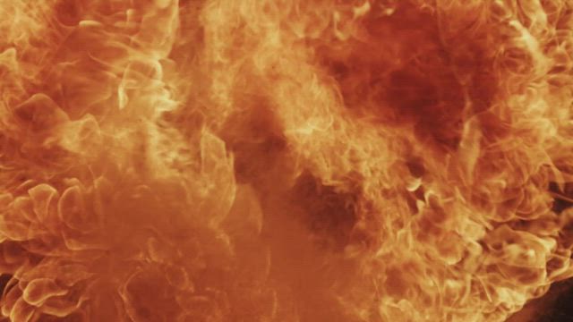 Exploding ball of fire.