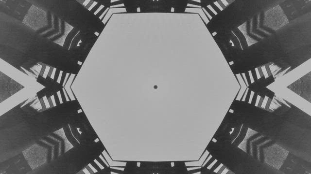 Monochromatic visual compositions.